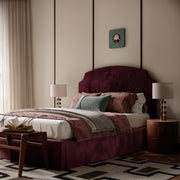 Velvet Upholstered Bed